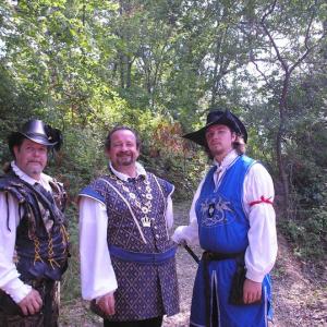 Bill Stoneking as King William Clifton Finch as Duke Andrew and Robert Joseph Shields Jr as the Captain of the Guard at the 2011 Silverleaf Renaissance Faire in Battle Creek Michigan