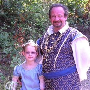 Bill Stoneking stars as King William and Alexis Stoneking as Princess Alexis playing visiting Royalty at the 2011 Silverleaf Renaissance Faire in Battle Creek Michigan