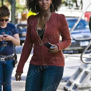 Teyonah Parris On the set of 'They Came Together'.