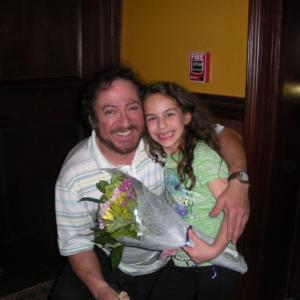 Carly with Eddie Mekka during Fiddler on the Roof