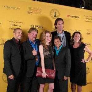 David Lopez, Rob Santana, Megan Daniels, Benjamin Torres, Liam McDermott, and Kathryn Neville Browne at event of second annual Golden Door International Film Festival (2012)