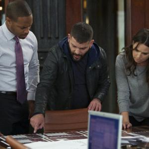 Still of Guillermo Daz Katie Lowes and Cornelius Smith Jr in Scandal 2012