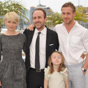 LR Actors Michelle Williams director Derek Cianfrance Faith Wladyka and Ryan Gosling attend the Blue Valentine Photo Call held at the Palais des Festivals during the 63rd Annual International Cannes Film Festival on May 18 2010 in Cannes France