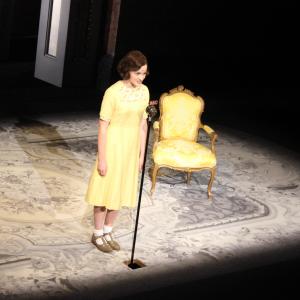 Izzy as 'Young Elizabeth' in 'The Audience' play, directed by Stephen Daldry, The Apollo Theatre, London