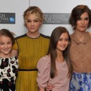 Izzy with Carey Mulligan and Keira Knightley at Never Let Me Go London Film Festival Press conference