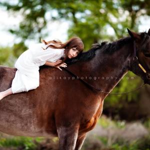 Hannah and her horse, Zoey - April 1, 2014