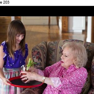 Hannah and Betty White on 