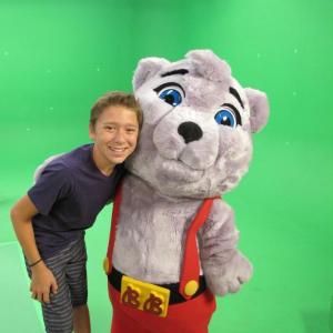 On Set Filming My first day adventures with Buddy Bear Lead Voice of Buddy Bear