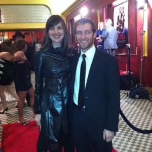 Adam Stephenson and wife Brittany at the Chicago premiere of DINKs