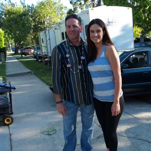 On the set with Kristen Kerr on The Fourth Noble Truth