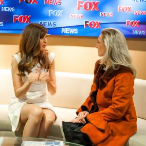 Liana with Carol Alt host of A Healthy You at Fox News studios in NYC