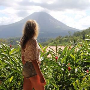 Liana in Costa Rica for research for her book The Earth Diet