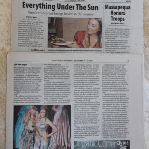 Liana front page newspaper Massapequa New York