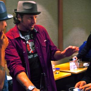 Jameson Stafford directing Sean Penn and Kid Rock on the set of Americans.