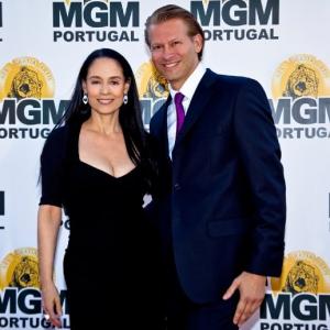 Sonia Braga and Marcello Coltro at the launch of MGM Portugal