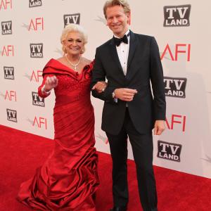 Marcello Coltro and Brazil's TV first lady Hebe Camargo at the 39th AFI Life Achievement Award honoring Morgan Freeman