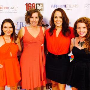 Actress Samantha Hodges Heidi Appe  Amber Alexander with Director Stephanie Wiseman  2015 168 Film Festival for LUKE UNLEASHED