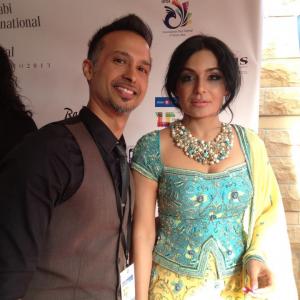 with Pakistani actress Meera