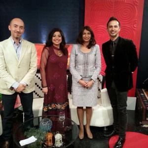 With co host Nazysh and MPP Member of Parliament Dipika Demarla and marketing manager Saeed Yaqoubi