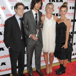 Richard Askin, Nicholas Carlton, Sophie Tilson at the 2010 Streamy Awards.
