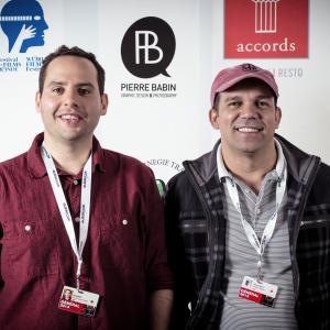 Roy Wol and Flavio Alves at the screening of Tom in America at the 2014 Montreal World Film Festival