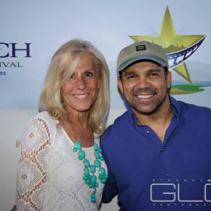 Lisa Kohan and Flavio Alves at the screening of The Secret Friend at the 2013 Long Beach International Film Festival (NY).