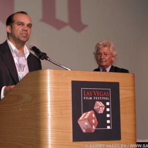 Flavio Alves speaking at the Las Vegas International Film Festival (July 2011).