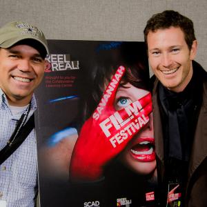 Flavio Alves and Nick Moran at the Savannah Film Festival
