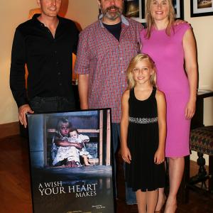 Screening party for A Wish Your Heart Makes with Barret Walz HB Ward Kristin Broadwell and Julianna Damm