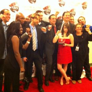 Cast and Crew of You Cant Kill Stephen King Premiere at LAFF Winner of Audience Award for Feature Film 2012
