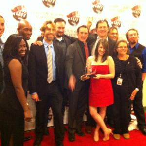 Cast and Crew of You Can't Kill Stephen King Premiere at LAFF. Winner of Audience Award for Feature Film 2012.