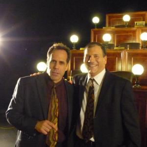 on set, June 2011: John E Seymore and Saul Stein