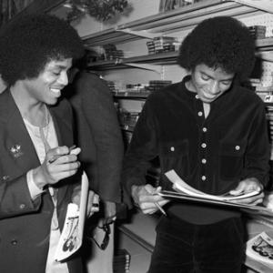 Marlon Jackson and Michael Jackson (The Jacksons' In-Store Album Promotion) 1978 Freeway Records / Los Angeles