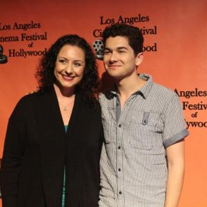 ActressProducer Jennifer Nangle and Actor Samuel Marcus at the Los Angeles Cinema Festival of Hollywood
