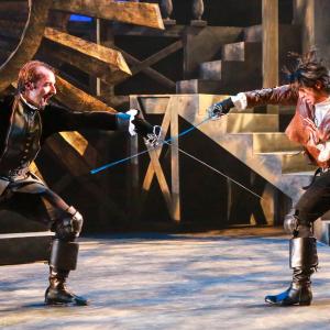 As Athos in The Three Musketeers at Synetic Theater in 2013 Directed by Paata Tsikurishvili Also Pictured Dallas Tolentino as Dartagnan wwwsynetictheaterorg