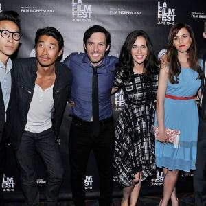 With Chris Dinh, Tim Chiou, Chris Riedell, Katie Savoy, and Walt Bost at the premiere of Crush the Skull at the Los Angeles FIlm Festival