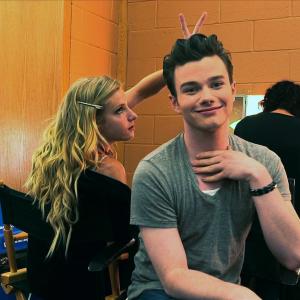 Still of Chris Colfer and Heather Morris in Glee The 3D Concert Movie 2011