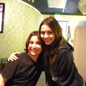 With Victoria Justice on Victorious