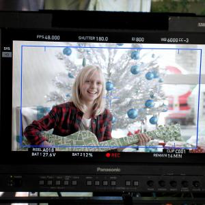 Jessica Belkin on set of Kohl's Commercial/Dir.Sean Healey