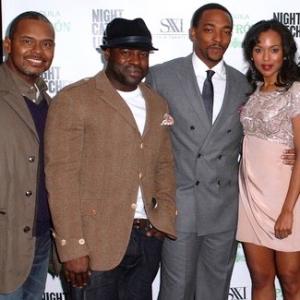 Night Catches Us actor/producer Ron Simons, actor Tariq Trotter (The Roots), leads Anthony Mackie & Kerry Washington. Night Catches Us NYC premier