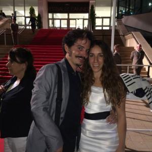 Director Isaac Ezban with his wife and producer Miriam Mercado before presenting THE INCIDENT at Cannes Film Festival 2014