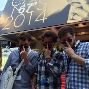 Director Isaac Ezban and producers Salomon Askenazi and Victor Shuchleib presenting THE INCIDENT at Cannes Film Festival 2014