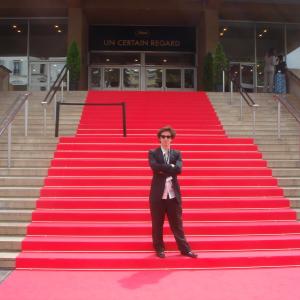 Isaac Ezban at Cannes Film Festival presenting his short film COOKIE (2008)