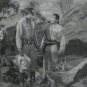 Still of John Hart and Jay Silverheels in The Lone Ranger 1949