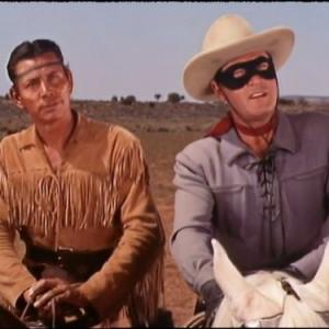 Still of Clayton Moore and Jay Silverheels in The Lone Ranger 1949