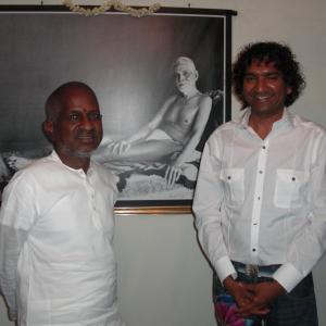 Ilaiyaraaja he is an Indian film composer, singer, and lyricist, mainly in the Tamil/Hindi film Industry. @ His Office meeting for 