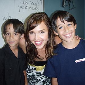 with actress Arielle Kebbel and my brother Michael Pena after an acting workshop.