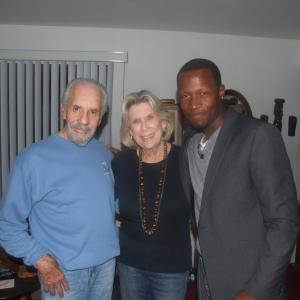 Myself Courtney Winston and Mr Joel Freeman producer of Shaft Motion picture 1971and his wife while we was shooting in LA 2010 for a feature film