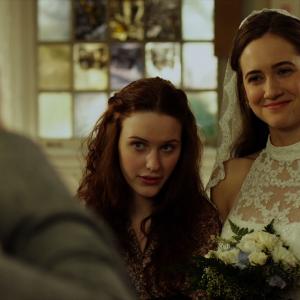 Still of Rachel Brosnahan and Shannon Esper in Coming Up Roses (2011)