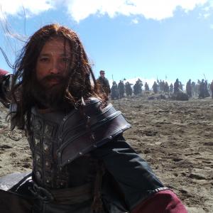 Khanh as Genghis Khan on location for Nissan Juke TVC 130913